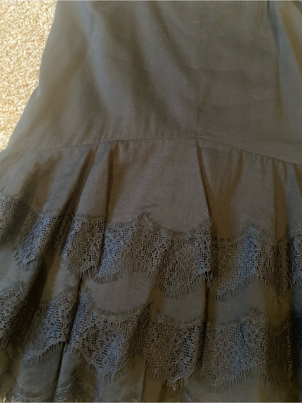 Reformation Black Lace Mini Dress with Strappy Detail Size 4 like new - Picture 5 of 7